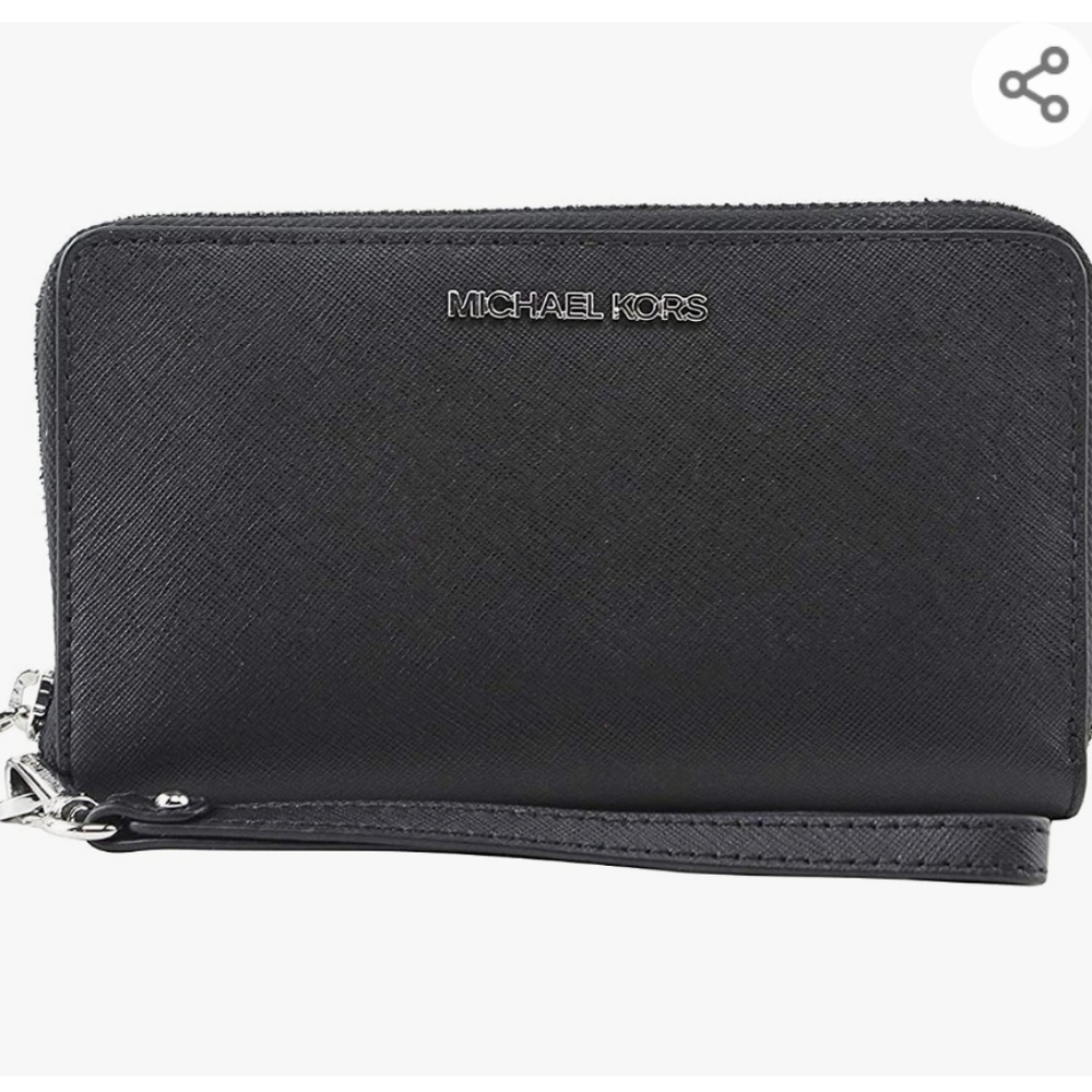 Michael Kors Jet Set Zip Around Phone Holder Wallet Wristlet